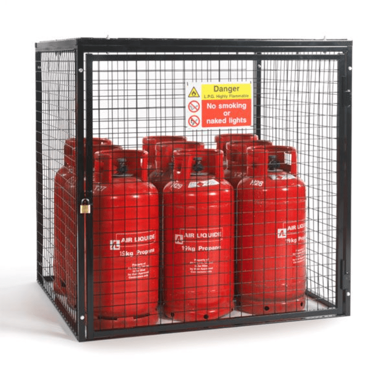 Gas Cylinder Storage Cage 9 x 19 kg Cylinders GC25